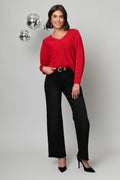 31" Inseam Wide Leg Fray Hem Heart of Pine Jean