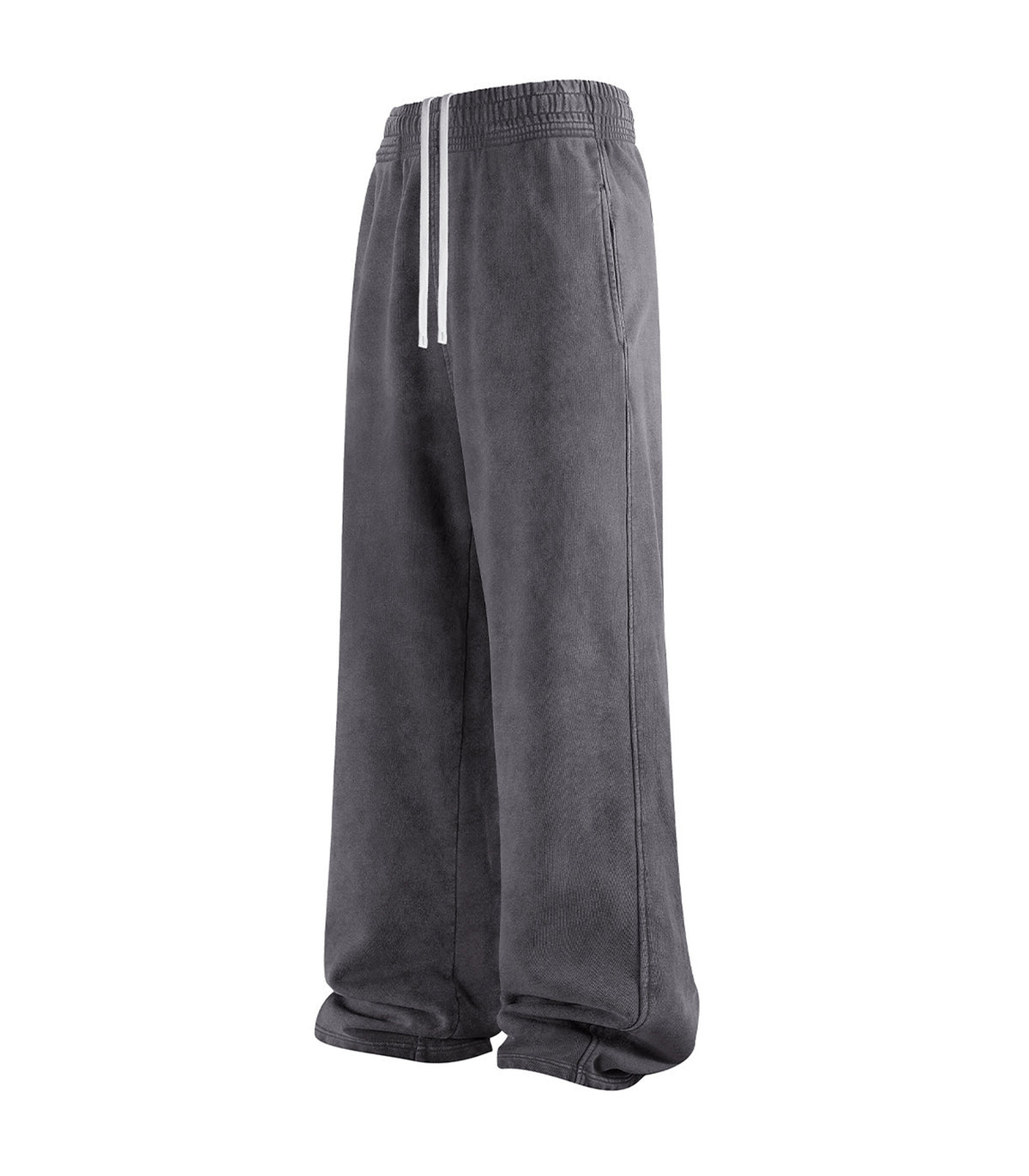 CHARCOAL OVER-DYE SWEATPANTS