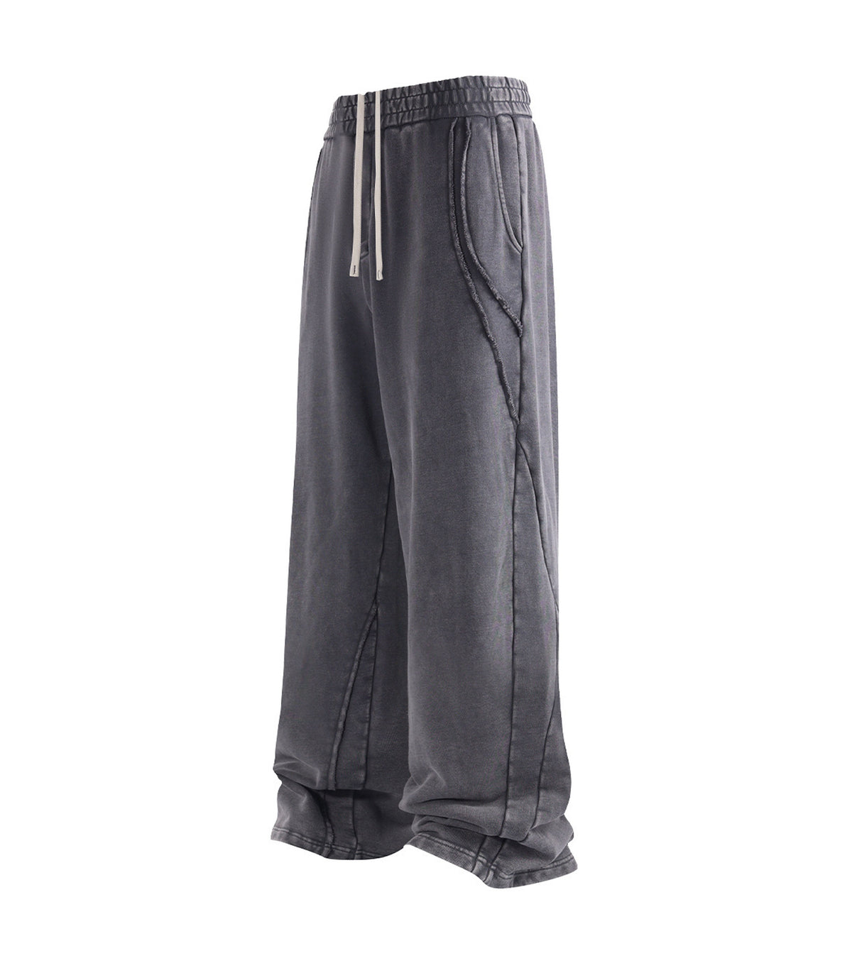 CHARCOAL PANEL SWEATPANTS