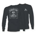A Country Boy Can Survive Straight Up Southern Long Sleeve Tee -Country Boy - 21746