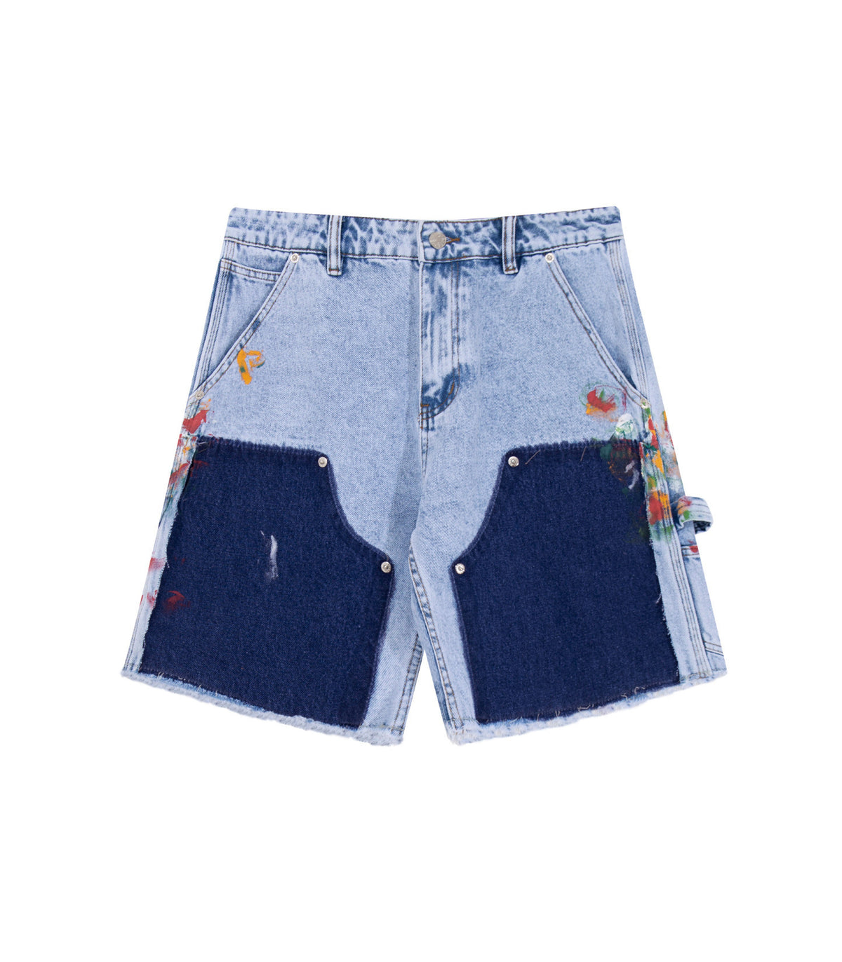 AZUL SPLIT PAINTERS SHORTS
