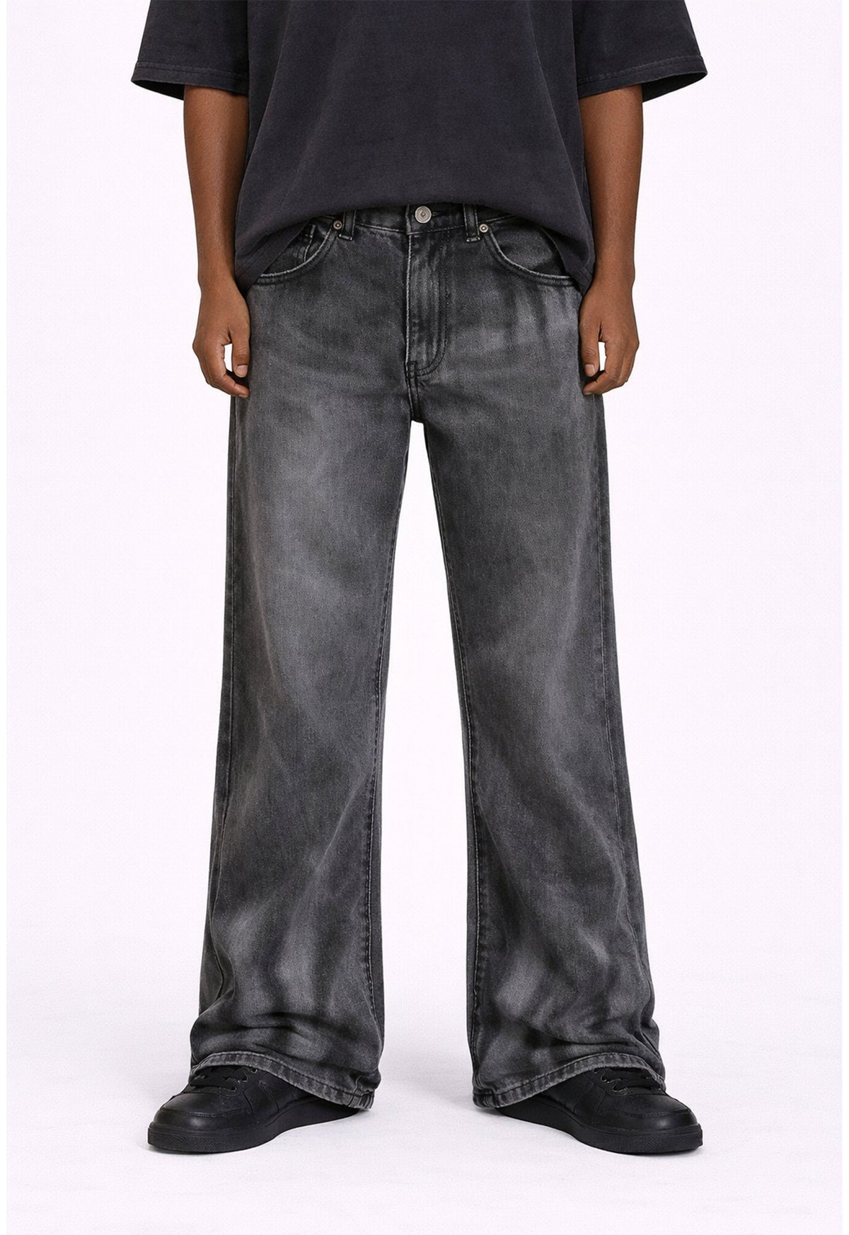 GREY VINTAGE FLARE DENIM