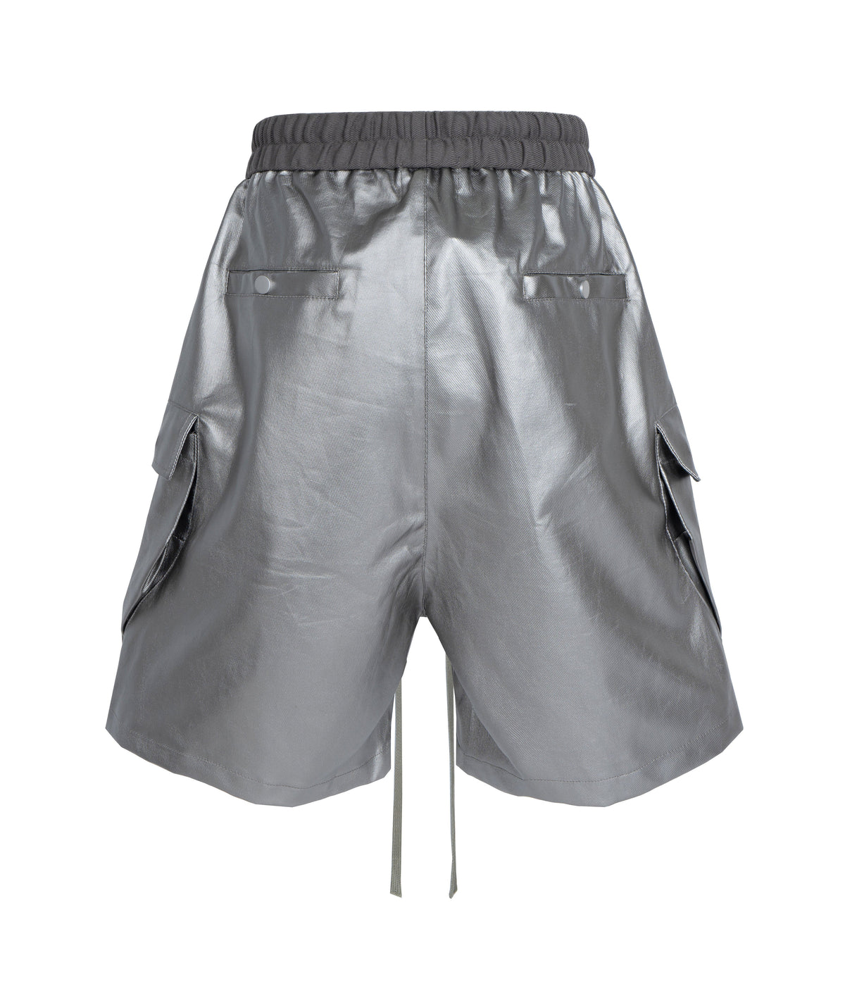 METALLIC SHINE CARGO SHORTS