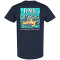 Floats Well With Others-Navy - Southern Couture Short Sleeve Classic Tee