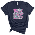 Reckless front print-Navy- Southern Couture Premium Short Sleeve Tee
