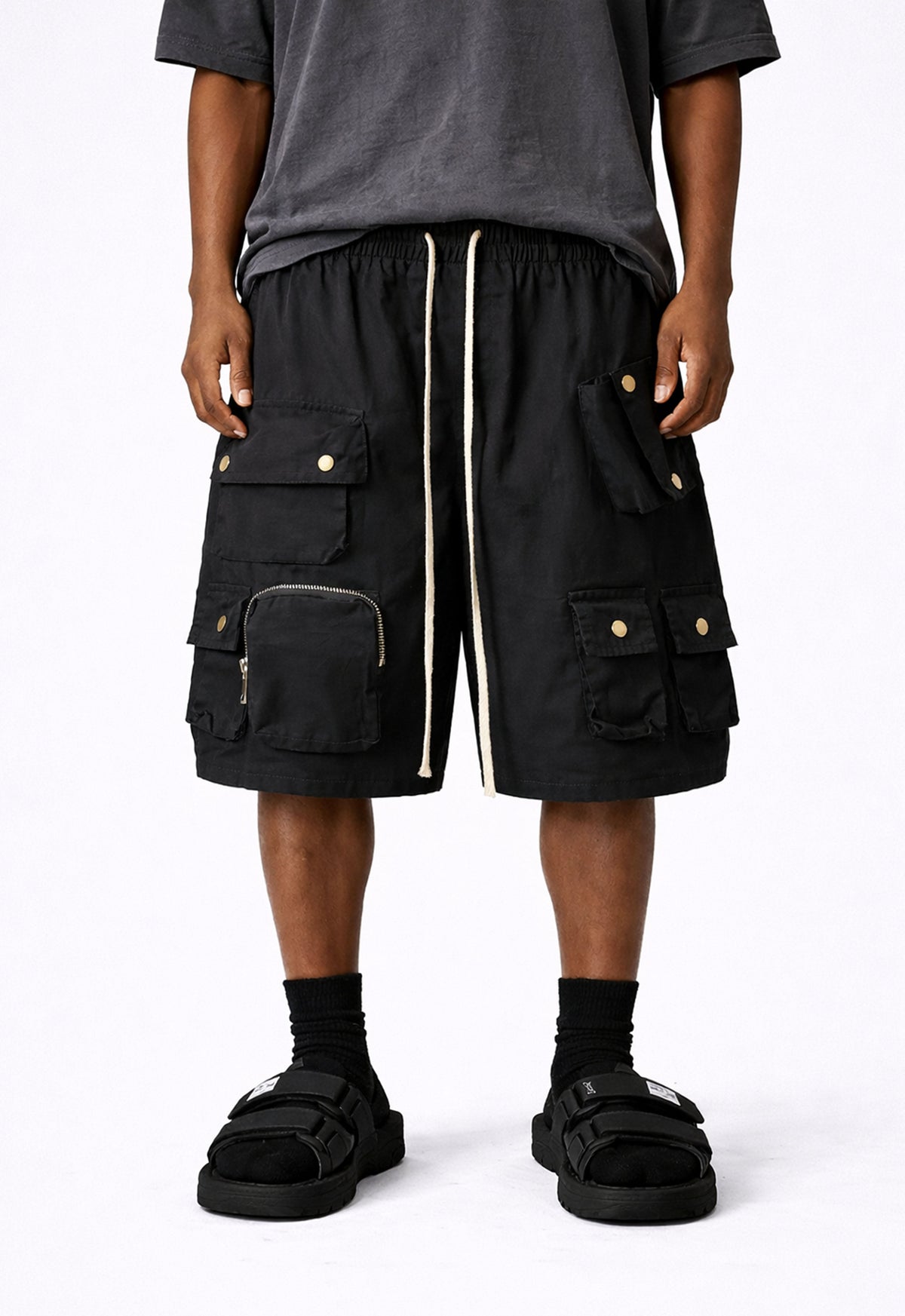 NOIR MULTI CARGO SHORTS