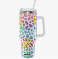 40oz Stainless Steel Tumbler with Handle Screw on Top & Straw by Katydid