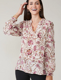 Avaline Blouse Harbor River Jacobean by Spartina 449