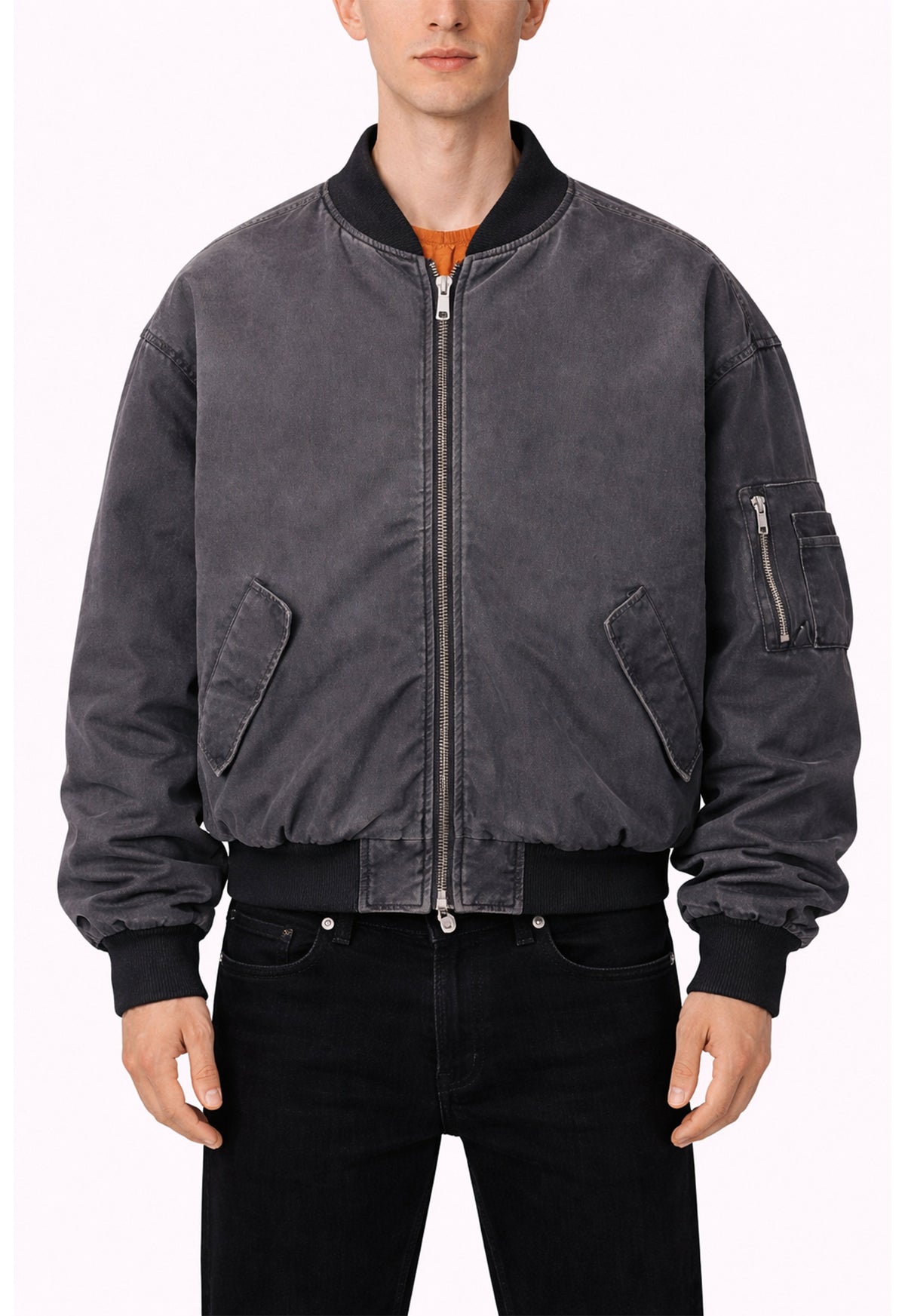 VINTAGE BOMBER JACKET MA1 [BLACK]