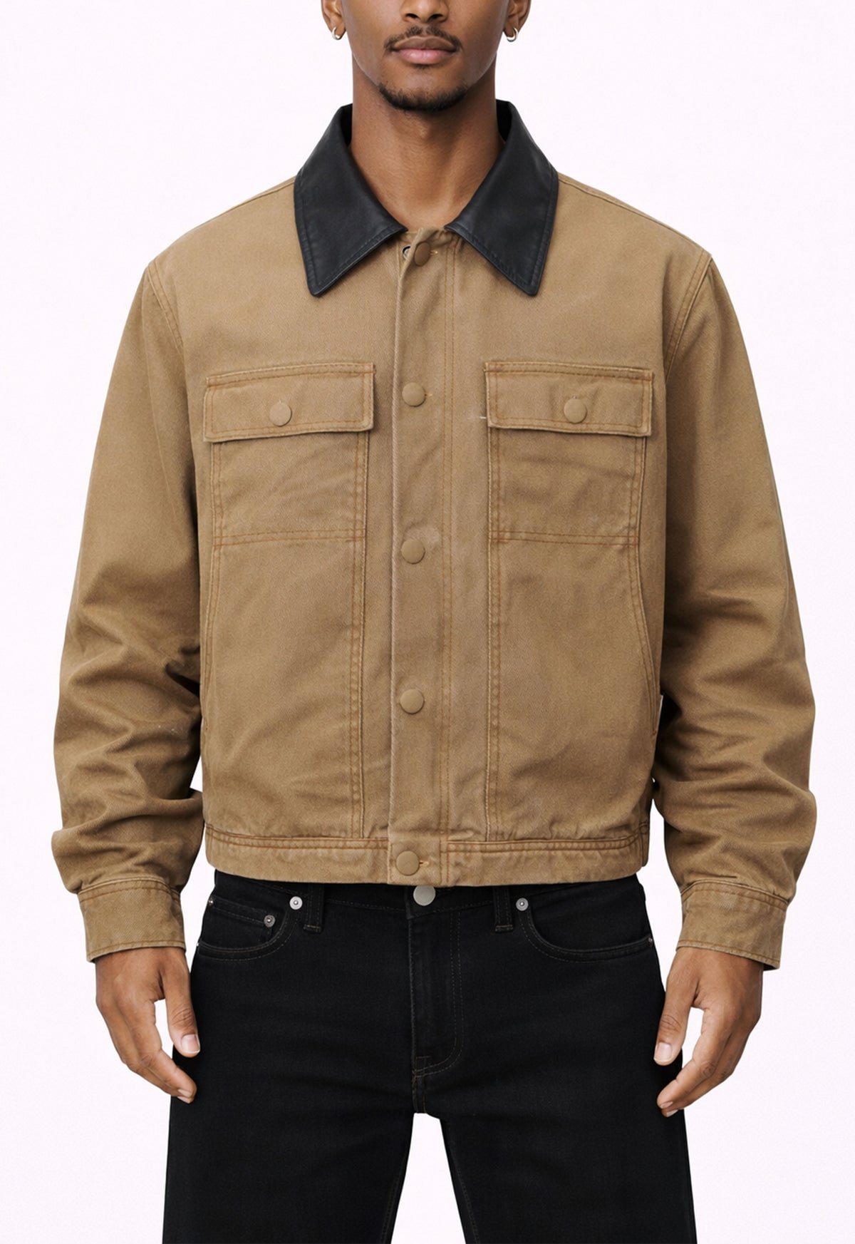 TAN SUEDE WORK JACKET