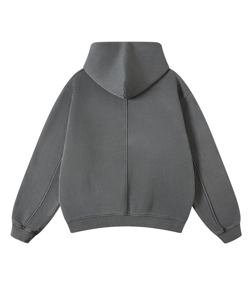 GREY VINTAGE HOODIE