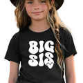Big Sis Girl New Baby Announcement Graphic Tee T-Shirt