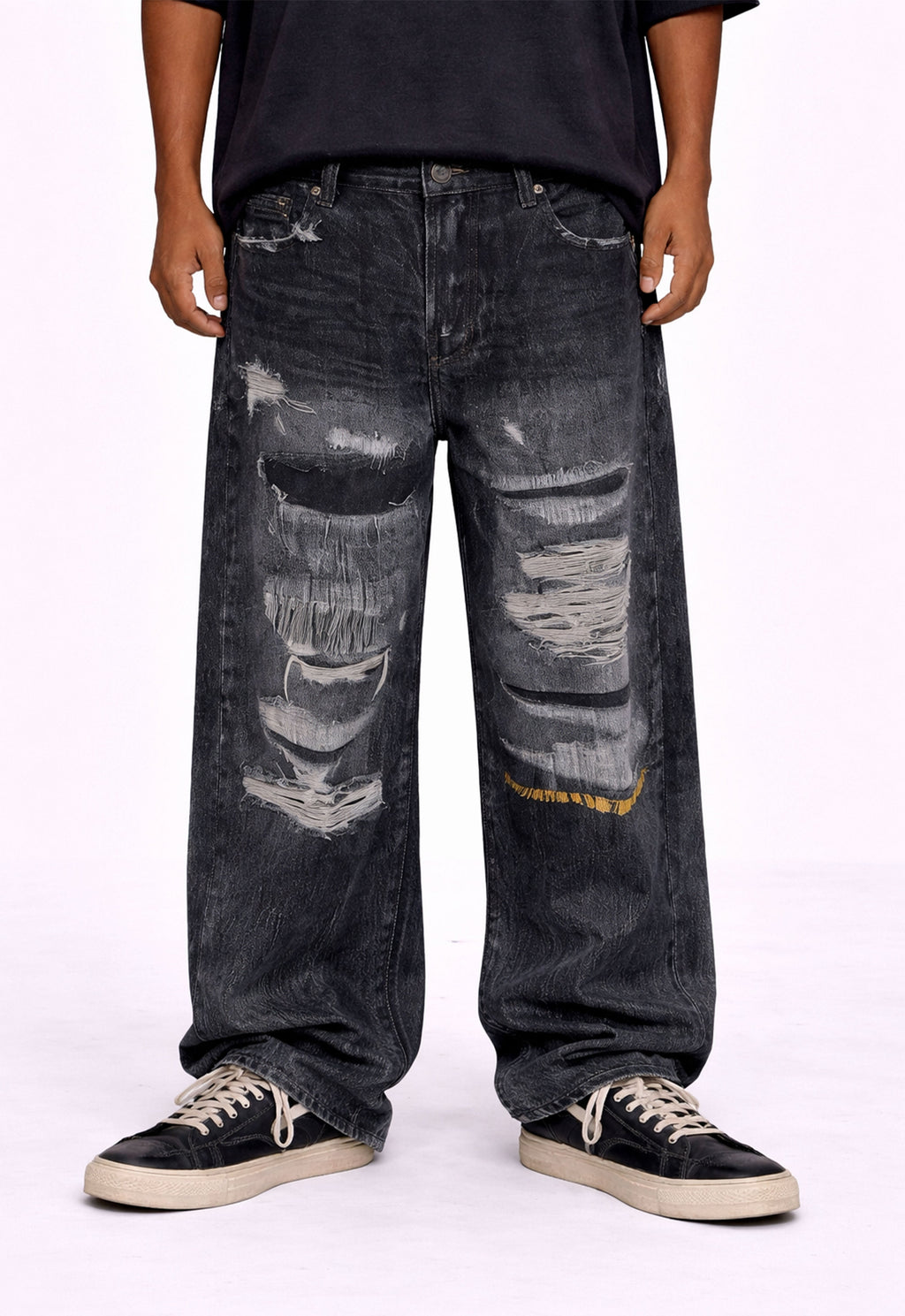 WIDEBOY SUTURE DENIM