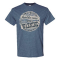 Should've Come With a Warning front print - Indigo - Southern Couture Short Sleeve Soft Tee